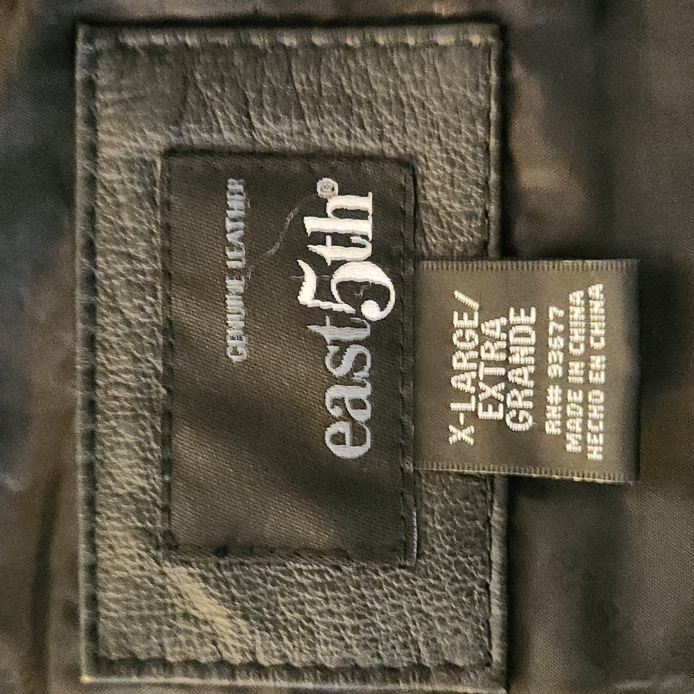 East 5th Genuine Leather Jacket, XL - Picture 4 of 4